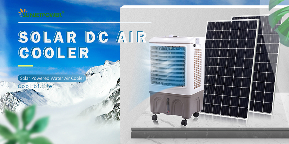 Powerful Solar Energy AC/DC Cooling Fans Power Bank Portable Desk Fan